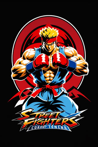  Design a simple yet dynamic logo featuring the outline of a fighting arena as the background shape. Incorporate the text "Showdowns Circuit Series" in a bold and clear font at the forefront. In the background, include the shadowed silhouette of Akuma's iconic pose from Street Fighter, capturing the essence of intense combat. Ensure that the overall design reflects the excitement and energy of competitive gaming tournaments while highlighting the specific influence of Street Fighter's iconic character.