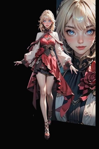 ((full body)), rosemi1st mixed with ruanyi0187, best quality, masterpiece,highres, official art, extremely detailed cg unity 8k wallpaper,1girl, blonde, nodf_lora