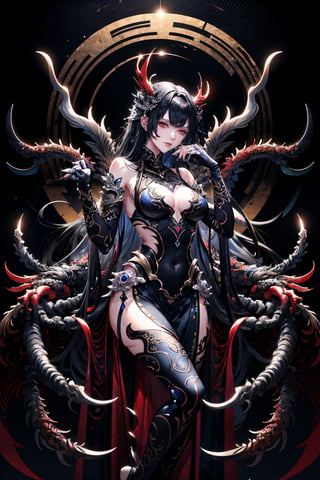 8k, (absurdres, highres, ultra detailed), (1lady), the personification of many claws,