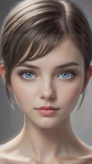 full_body 1.3, (((masterpiece))),(((best quality, realistic)))
((ultra-detailed)),(detailed light)
((an extremely delicate and beautiful))
(beautiful intricate blue eyes, beautiful face:1.3), 22yo dramatic lighting 1 girl
(I love you❤️❤️❤️:1.7)
short pale hair, short pixie style
open forehead
black leather
Pure Beaty,Enhanced