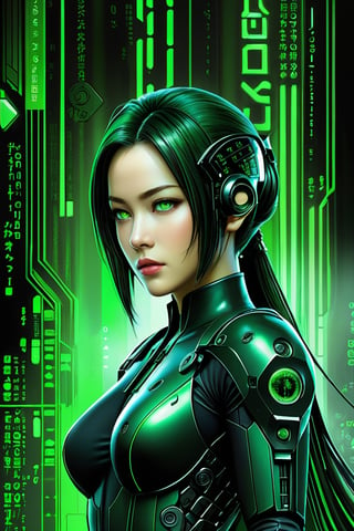 (Matrix Neo, Matrix Code, green and black color scheme, epic poster composition drawn in manga style, dynamic and highly detailed Art Station, concept art, influenced by Artgerm and Wadim Kashin), Detailed Textures, high quality, high resolution, high Accuracy, realism, color correction, Proper lighting settings, harmonious composition, Behance works,sad