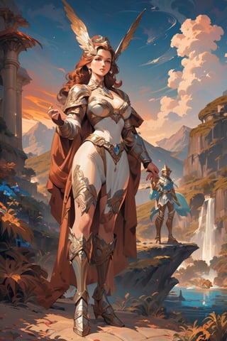 ,oil paint style,classic artwork,standing,fantasy,dnd, goddess girl,newest