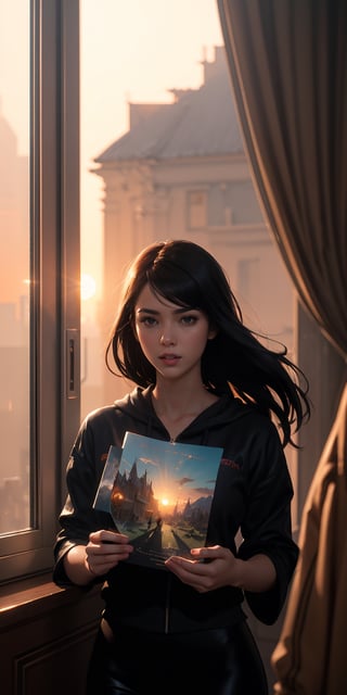 girl, sunrise, unreal engine, greg rutkowski, loish, rhads, beeple, makoto shinkai and lois van baarle, ilya kuvshinov, rossdraws, tom bagshaw, alphonse mucha, global illumination, detailed and intricate environment