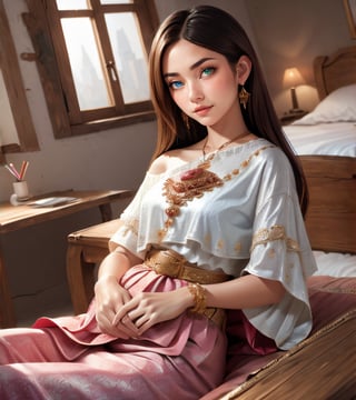 (glamour photo:1.4) of a beautiful young model\(woman, girl\), (preteen:1.4), 1girl, (petite), (blush:0.6), (goosebumps, blemishes:0.5), subsurface scattering, detailed skin texture, textured skin, realistic dull skin noise, visible skin detail, skin fuzz, dry skin, perfect fingers & hands, realistic fingernails, feminine tone, BREAK wearing traditional Thai Dress of red and gold, elegant, BREAK RAW Photo, (photorealistic, photorealism, realistic, New_Year:1.3), SFW, (rule_of_thirds:1.4), Sexy_Pose, ancient Asian city background\(setting\) (shot from dutch angle:1.6), shot on ALEXA 65 camera, using Fujicolor Pro Film, SGBB, ThaiDress