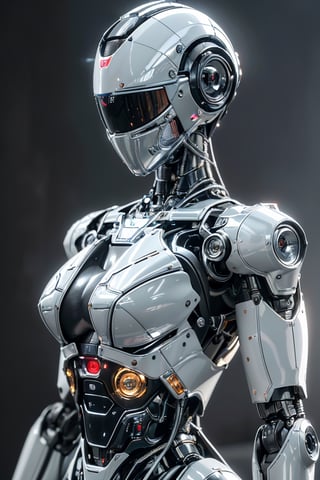 ((high resolution)), ((8K)), ((incredibly absurdres)), break. (super detailed metallic skin), (an extremely delicate and beautiful:1.3) ,break, ((one female robot:1.5)), ((slender body)), (medium breasts), (beautiful hand), ((metalic body:1.3)) , ((cyber helmet with full-face mask:1.4)) ,break. ((intricate internal structure)), ((brighten parts:1.5)), break. ((robotic face:1.2)), (robotic arms), (robotic legs), (robotic hands), ((robotic joint:1.2)), (Cinematic angle), (ultra fine quality), (masterpiece), (best quality), (incredibly absurdres), (fhighly detailed), (highres), (high detail background), (sharp focus), (photon mapping, radiosity, physically-based rendering, automatic white balance), masterpiece, best quality, ((Mecha body:1.1)), furure_urban, incredibly absurdres, science fiction