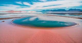 Masterpiece, highest quality, 8k high quality photos, perfect details, perfect composition, ultra high definition, the sky of the Salt Lake of Uyuni,