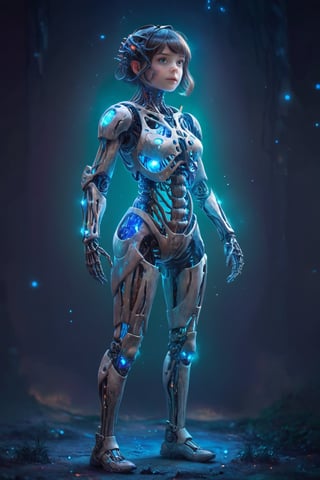 (masterpiece), best quality, high resolution, highly detailed, detailed background, perfect lighting, 1girl,  exoskeleton suit, lighting fir, 