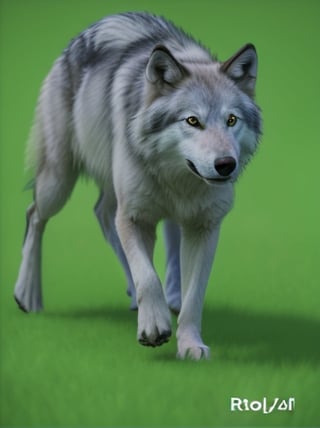 photo r3al,photorealistic,white wolf 