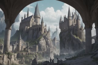 In the enchanting realm of the Wizarding World of Harry Potter, a breathtakingly magical land unfolds before our eyes. This extraordinary image, captured in a meticulously crafted painting, showcases a sprawling landscape rich with vibrant colors and fantastical elements. Majestic castles and bustling streets fill the scene, bustling with both wizards and enchanting creatures. Evoking a sense of awe and wonder, this stunning artwork effortlessly transports viewers into the extraordinary world of Harry Potter, where imagination knows no bounds,(best quality,insertNameHere