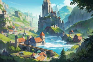 In the enchanting realm of the Wizarding World of Harry Potter, a breathtakingly magical land unfolds before our eyes. This extraordinary image, captured in a meticulously crafted painting, showcases a sprawling landscape rich with vibrant colors and fantastical elements. Majestic castles and bustling streets fill the scene, bustling with both wizards and enchanting creatures. Evoking a sense of awe and wonder, this stunning artwork effortlessly transports viewers into the extraordinary world of Harry Potter, where imagination knows no bounds,(best quality,china art