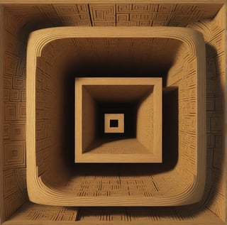 Menger ceramichal, Menger cube, Menger universal curve, fractal dimension of log _{3}(20), impossible distorted laberynth
