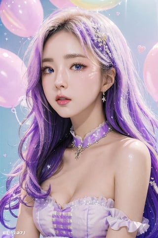 (((1girl, white hair, long hair, purple eyes, lolita dress, white dress, short dress, white stockings, small breasts, pale skin, soft skin, rainbow, hearts, heart pillows, pastel, crystals, halo, colorful, pink, purple, blue, doll)) (fluffy, soft, light, bright, sparkles, twinkle, slightly downcast eyes, cute, pink, purple, blue, clouds) (sugar, glitter) (fullbody) (intricate details) (cupcake:1.2) (gradients) (fantasy) (jello) (masterpiece, best quality:1.2) (dynamic scene:1.1) (blending) (best quality) 8k, top quality, cryptids, cookie, rainbow, glowing, digital illustration, finely detailed face, detailed eyes, full body, falling, beautiful face, celestial prit, looking to the side, stunning, sharp focus, floating particles, insaneres, surreal, cinematic, line of action, ultra-detailed wallpaper, dreamy, floating raytracing in the style of pixar, cloud, cotton candy, whipped cream, dream, fantastic lighting and composition, fruit, colorful, vivid, a world made of candy, plant, scenery, full background, highly detailed, 3d, beautiful, personification, deep depth of field, adorable, cute, sweet, shiny, delicious, bloom, volumetric lighting, candyland, candy, see-through, transparent, glass, bubble, coral colors, smooth, extremely detailed,cryptids, kawaiitech,rayearth,retro artstyle,1girl
