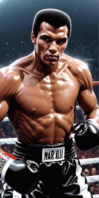 (+18) ,
Mohamed Ali, 
  sharp focus, concept art, ,Leonardo style 