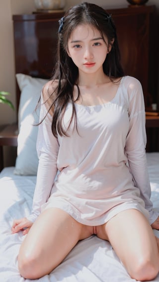 1girl, transparan night gown, cum, sperm, leaking milk, missionary_position, lying on bed, spread legs, (sex) , bedroom, dramtic light, wet, creampie, detailed eyes,shadow,surrealism, translucent,contrapposto, (intricate details), (hyperdetailed), 8k hdr, high detailed, lot of details, high quality, soft cinematic light, NSFW, Nude, ,ahg,Chinese style,lucyli,JeeSoo ,j3s1,Lace Blindfold,school uniform