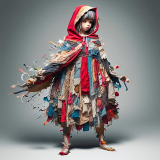 Little Red Riding Hood, full_body,fabric