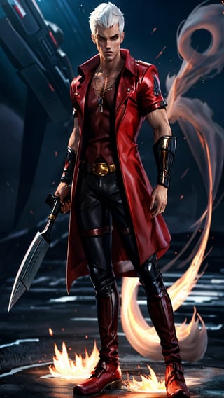 Dante character, devil may cry game, (full body)