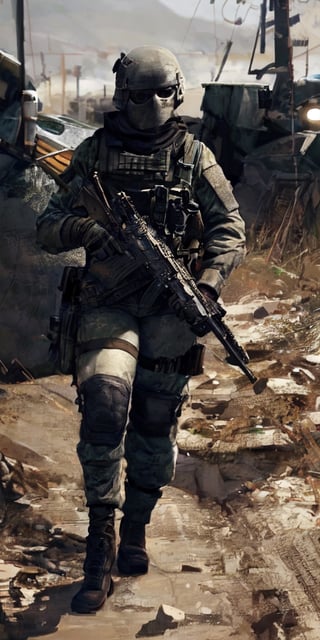 Black Ops elite female soldier 