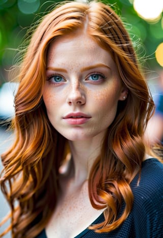 photography<epicPhoto, bokeh, f2, depth of field, vivid color, (film grain:1.3)>, high quality realistic (award winning) photograph of a Redhead (exceptionally beautiful 23 year old woman<intricate details, attention to detail