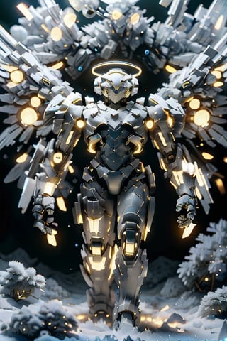 masterpiece,{{{best quality}}},(illustration)),{{{extremely detailed CG unity 8k ,Brilliant light,cinematic lighting,long_focus, (full body),(Christmas theme),More Detail,ledarraytech ,scifi,geometrical ,magic mech,blessedtech,salttech, digital flame background, worlds collide, reality bent theme