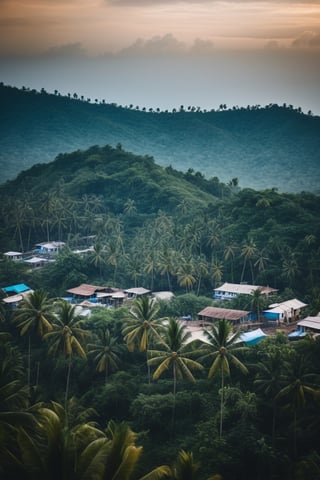 Real photo, view of an Indian settlement.Beautiful tropical scenery. Dark film lighting.
, dslr, ultra quality, sharp focus, tack sharp, dof, film grain, Fujifilm XT3, crystal clear, highly detailed glossy eyes, high detailed skin, skin pores,