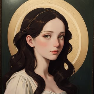 in the style of exquisite paintings and illustrations by Stephen Mackey and Nicoletta Cecolli,  she is photorealistic,  she is incredibly beautiful,  realistic,  stylized,  wavy hair,  an old oil painting made in a bright Renaissance style,  photography with long exposure,  Renaissance north detailed, ghost person,,
,oil painting