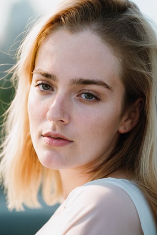instagram photo, closeup face photo of 23 y.o Chloe, pale skin, cozy, natural skin, soft lighting, (cinematic, film grain:1.1)