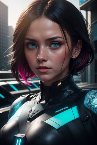 sci fi character art, cool artwork, futuristic style, in the style of 32k uhd, atey ghailan, geoff johns, dark yellow and gray, (futuristic dress, glowing dress), (detailed face, upper body:1.2), (detailed eyes, glowing eyes:1.2), shiny skin, realistic hair 

panasonic lumix s pro 50mm f/1.4, techpunk, knightcore, futuristic, (detailed background), detailed landscape, 

masterpiece, best quality, realistic, side light, volumetric light, rich colors, dramatic lighting, (full dual colour lighting:1.2), (hard dual colour lighting:1.4), fine detail, absurdres, extremely detailed, depth of field, ((realistic lighting)) ultra highres, (masterpiece:1.2), (ultra detailed), (best quality), intricate, comprehensive cinematic, magical photography, (gradients), colorful, 