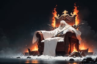 His robes were white as snow, his hair was white like wool. His throne was flaming with fire, its wheels blazing. A river of fire poured out of the throne. Thousands upon thousands served him, tens of thousands attended him. The courtroom was called to order, and the books were opened.