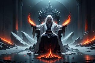 His robes were white as snow, his hair was white like wool. His throne was flaming with fire, its wheels blazing. A river of fire poured out of the throne. Thousands upon thousands served him, tens of thousands attended him. The courtroom was called to order, and the books were opened.,DarkTheme