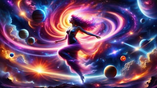 a goddess playing with planets, HDR photo of deep Space-themed Hyperrealistic art cinematic
photo, ethereal fantasy concept art, background blending
nebulae shimmering in deep midnight blues, red and purples
with streaks of starlight. Cosmic, celestial, stars, nebulas, many
planets, science fiction, highly detailed, colorful clouds in deep
cosmic dreamscape, colorfull nebula, big vortex sucking planets, black hole, planets on fire, astral projection, constelations, Witness the grandeur of a magic mystical space, nebula, galaxy formation, colorful many big planets and stars, intricate details,  colorful clouds and planets, hyperrealistic photography,  8k, blue and pink,  nighttime,  ultra dark theme, detailmaster2,  DonMChr0m4t3rr4XL ,DonMChr0m4t3rr4XL ,DonM3l3m3nt4lXL,DonMV01dfm4g1c3XL ,DonMC3l3st14l3xpl0r3rsXL,cyberpunk style,aicc,DonMM1y4XL