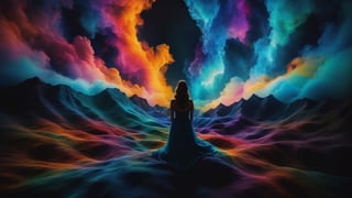 make me some abstract landscapes with a woman in astral projection
dark mode,wide background.,Movie Still,photo r3al