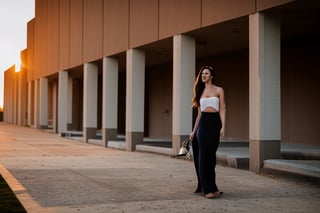 dvArchModern, 85mm, f1.8, portrait, photo realistic, hyperrealistic, orante, super detailed, intricate, dramatic, sunset lighting, shadows, high dynamic range