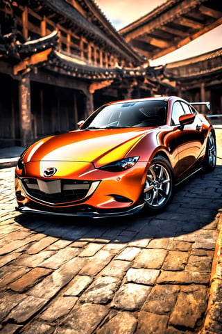 (Mazda),calligraphy,((ultra-fine HDR)),extremely delicated and beautiful,8K,light orange