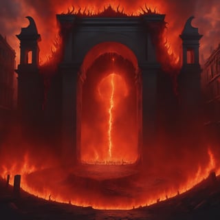 A portal to hell opens in center of city, baffling hellish horrors pouring into our world,Disastartoon