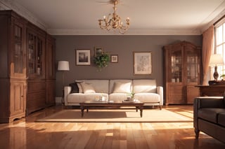 (masterpiece), best quality, living room, medium shot
