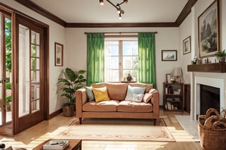 (masterpiece), best quality, living room, medium shot, watercolor
