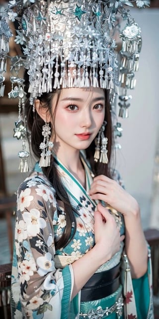 1girl,face,white background,
{{Beautiful and detailed eyes},
Detailed face, detailed eyes, slender face, real hands, cute Korean girlfriend 20 year old girl, perfect model body, looking at camera, sad smile, dynamic pose, furisode, kimono, shrine, hatsumode , medium breasts, cosmetics advertising model, her one girl is walking,
