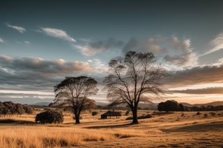 all in black and white, wooden frame, landscapes with sunset