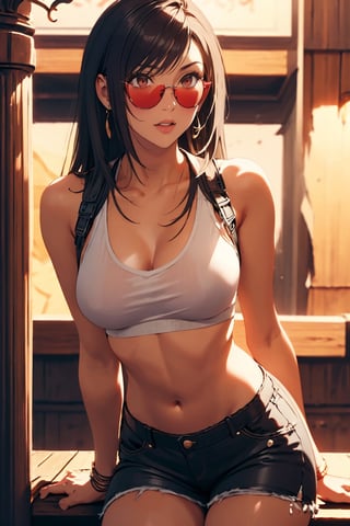 Midjourney,Digitalart Tifa in sunglasses ,TIFA