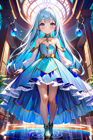 masterpiece, best quality, extremely detailed, (illustration, official art:1.1), 1 girl ,(((( light blue long hair)))), ,(((( light blue long hair)))),light blue hair, ,10 years old, long hair ((blush)) , cute face, big eyes, masterpiece, best quality,(((((a very delicate and beautiful girl))))),Amazing,beautiful detailed eyes,blunt bangs((((little delicate girl)))),tareme(true beautiful:1.2), sense of depth,dynamic angle,,,, affectionate smile, (true beautiful:1.2),,(tiny 1girl model:1.2),)(flat chest)),(((masterpiece, best quality, 8k resolution, sharp focus,(Masterpiece), (Best quality), (1 girl)), Amazing, Beautiful detail eyes,masterpiece, best quality, 8k resolution, sharp focus, intricate detail, beautiful girl, sparkling eyes, golden ratio face, otherworldly liquid, watercolor, pastel colors, bright colors, whimsical, colorful, sharp focus, high resolution, fine detail, ((layered tiered puffy long sleeves ballgown)), ((round eyes)), iridescent bubbles, fantasia background,full body,、full body,foot、foot fetish、boots focus,