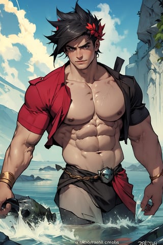 Zagreus with large muscular body