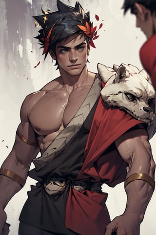 Zagreus with big musclar body