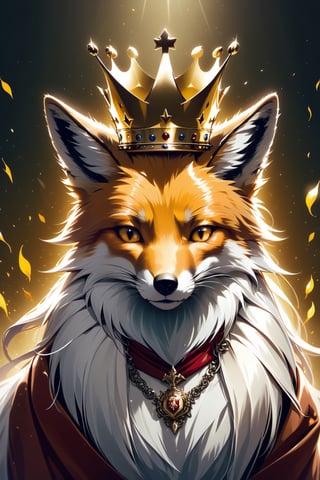 fox with yellow crown: