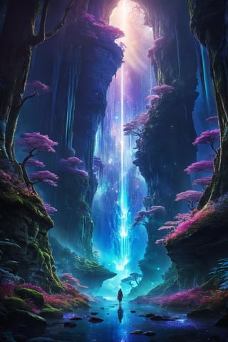 high quality, 8K Ultra HD, Envision a surreal masterpiece where celestial tapestries intertwine with ethereal creatures and towering crystalline structures, Mythical beings traverse dreamlike landscapes, blurring the boundaries between reality and fantasy, Hidden portals beckon viewers to step into unknown realms, as vibrant colors and muted tones create a visual symphony, This ethereal artwork invites all to transcend the ordinary and explore the extraordinary, by yukisakura, high detailed,