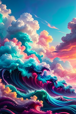 Highly detailed and hyper-realistic documentary photo of a wild clouds. BREAK vaporwave aesthetics, (documentary shot:1.2), eye level, from the front BREAK vibrant colours, (extremely realistic and accurate:1.4), league of legends, BREAK octane render, intricate, ultra-realistic, elegant, highly detailed, digital painting, artstation, concept art, smooth, sharp focus, style by Leonardo Style, DonMn1ghtm4reXL,comic book,abstrgn, BREAK no humans