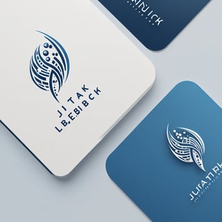 Create a logo for a futuristic biotech company named 'Jutarek Biotech Unlimited.' The logo should have a sleek, modern design with elements that suggest advanced genetics and biotechnology. Incorporate a DNA double helix or a stylized cell structure. The color scheme should be cool and professional, using shades of blue, silver, and white. The logo should convey innovation, science, and cutting-edge technology, and include the company's name in a clean, futuristic font. LOGO