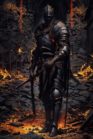 high quality, higher details, masterpiece, beautiful, 4k, 8k, epic (full shot plane), medieval knight with demonic features, heavy metal armor, tense, dramatic scene, muscle, detailed armor, lots of detail, high quality, lots of lighting,
,nodf_lora,Soul_of_Cinder