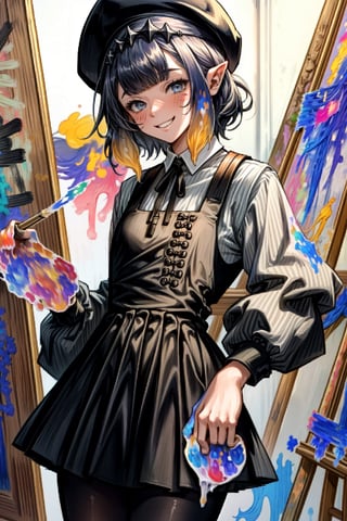 inapinter,pinafore dress,beret,inacolorful,inapriestess, halo, tentacles
inapainter, pinafore dress, beret, pantyhose
inacolorful, multicolored clothes, short hair,posing ((paint)), smiling at the viewer, paint stains on his body, paint on his cheek, paint on his clothes, smile, in the background a school art studio,masterpiece, vivid and beautiful colors, high quality,sprites