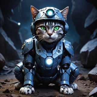 Photo of cats soldier wearing army helmet, five cats, night vision , robotic parts, detailed robotic led light eyes, natural light, full_body, background is mars, Exaggerated expression
,DonMFr4ck7ur3dUnd3rw0rldXL