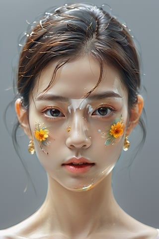 ((1 clear glass skin faced girl)), glass masterpiece, best quality glass ,ultra-detailed glass, 8k, extremely delicate and beautiful glass face, glass body, bone inside, Glass, xxmixgirl, xray